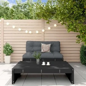 Juego de muebles de jardín 2 pzas madera maciza de pino negro de , Conjuntos de jardín - Ref: Foro24-3186624, Precio: 221,59 ...
