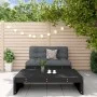 2-teiliges Gartenmöbel-Set aus massivem Kiefernholz schwarz von , Gartensets - Ref: Foro24-3186624, Preis: 224,46 €, Rabatt: %
