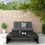 2-teiliges Gartenmöbel-Set aus massivem Kiefernholz schwarz von , Gartensets - Ref: Foro24-3186624, Preis: 228,76 €, Rabatt: %