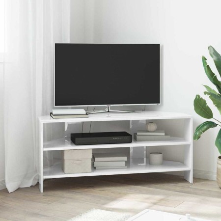 MuebledeTVdeesquina Brillante 102x40,5x45cm en Muebles TV | Comprar online en Foro24