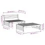 2-teiliges Gartenmöbel-Set aus massivem Kiefernholz schwarz von , Gartensets - Ref: Foro24-3186624, Preis: 224,46 €, Rabatt: %