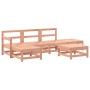 Juego de muebles de jardín 6 pzas madera maciza abeto Douglas