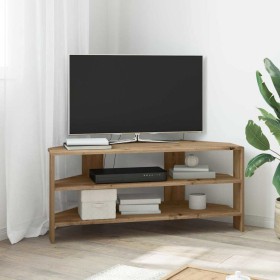 MuebledeTVdeesquina Roble artesanal 102x40,5x45cm en Muebles TV | Comprar online en Foro24