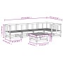 6-teiliges Gartenmöbel-Set aus Massivholz Douglasie von , Gartensets - Ref: Foro24-3186450, Preis: 298,11 €, Rabatt: %