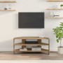 MuebledeTVdeesquina Roble artesanal 102x40,5x45cm en Muebles TV | Comprar online en Foro24