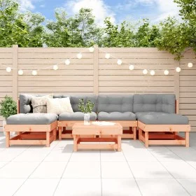 7-teiliges Gartenmöbel-Set aus massivem Tannenholz Douglasie von , Gartensets - Ref: Foro24-3186380, Preis: 370,32 €, Rabatt: %