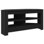 MuebledeTVdeesquina Negro 102x40,5x45cm Madera contrachapada en Muebles TV | Comprar online en Foro24