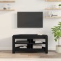 MuebledeTVdeesquina Negro 102x40,5x45cm Madera contrachapada en Muebles TV | Comprar online en Foro24