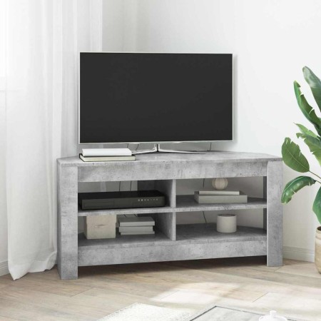 MuebledeTVdeesquina Gris Concreto 102x40,5x45cm en Muebles TV | Comprar online en Foro24