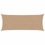 Toldo de vela HDPE gris taupe 160 g/m² 2x4,5 m