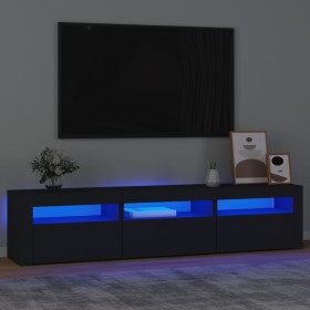 TV-Möbel mit schwarzen LED-Leuchten 180x35x40 cm von , TV-Möbel - Ref: Foro24-3152755, Preis: 147,52 €, Rabatt: %