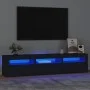 TV stand with black LED lights 180x35x40 cm by , TV Furniture - Ref: Foro24-3152755, Price: 160,26 €, Discount: %