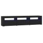 TV-Möbel mit schwarzen LED-Leuchten 180x35x40 cm von , TV-Möbel - Ref: Foro24-3152755, Preis: 147,52 €, Rabatt: %