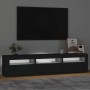 TV-Möbel mit schwarzen LED-Leuchten 180x35x40 cm von , TV-Möbel - Ref: Foro24-3152755, Preis: 147,52 €, Rabatt: %