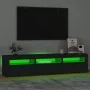 TV stand with black LED lights 180x35x40 cm by , TV Furniture - Ref: Foro24-3152755, Price: 160,26 €, Discount: %