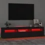 TV stand with black LED lights 180x35x40 cm by , TV Furniture - Ref: Foro24-3152755, Price: 160,26 €, Discount: %