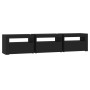 TV-Möbel mit schwarzen LED-Leuchten 180x35x40 cm von , TV-Möbel - Ref: Foro24-3152755, Preis: 147,52 €, Rabatt: %