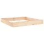 Solid pine wood square sandbox with seats by , sandboxes - Ref: Foro24-825037, Price: 67,42 €, Discount: %