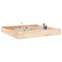Solid pine wood square sandbox with seats by , sandboxes - Ref: Foro24-825037, Price: 67,42 €, Discount: %
