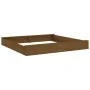 Sandpit with square solid pine wood seats in honey brown. by , sandboxes - Ref: Foro24-825040, Price: 97,39 €, Discount: %