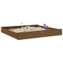 Sandkasten mit quadratischen Sitzen massives Kiefernholz honigbraun von , Sandkästen - Ref: Foro24-825040, Preis: 98,94 €, Ra...