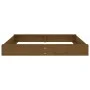 Sandpit with square solid pine wood seats in honey brown. by , sandboxes - Ref: Foro24-825040, Price: 97,39 €, Discount: %