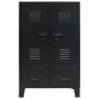 Armario metálico de estilo industrial 67x35x107 cm negro de vidaXL, Armarios roperos - Ref: Foro24-245960, Precio: 200,17 €, ...