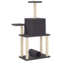 Katzenkratzbaum mit dunkelgrauen Sisalpfosten 122 cm von , Katzenmöbel - Ref: Foro24-172090, Preis: 55,54 €, Rabatt: %