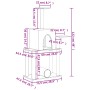 Katzenkratzbaum mit dunkelgrauen Sisalpfosten 122 cm von , Katzenmöbel - Ref: Foro24-172090, Preis: 55,54 €, Rabatt: %