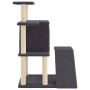 Rascador para gatos con postes de sisal gris oscuro 97 cm de , Mobiliario para gatos - Ref: Foro24-172099, Precio: 53,45 €, D...