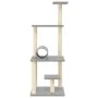 Cat scratcher with light gray sisal posts 136 cm by , Cat furniture - Ref: Foro24-172092, Price: 43,02 €, Discount: %