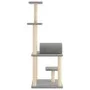 Cat scratcher with light gray sisal posts 136 cm by , Cat furniture - Ref: Foro24-172092, Price: 43,02 €, Discount: %
