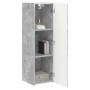 Mueble de TV Montado en la Pared 2 pcs Concreto en Muebles TV | Comprar online en Foro24
