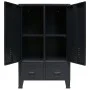 Armario metálico de estilo industrial 67x35x107 cm negro de vidaXL, Armarios roperos - Ref: Foro24-245960, Precio: 200,17 €, ...
