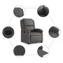 Relaxsessel aus echtem Leder in Grau von , Sessel - Ref: Foro24-371792, Preis: 298,10 €, Rabatt: %