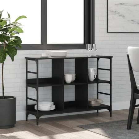 Sideboard aus schwarzem Holzwerkstoff 102x32x73,5 cm von , Sideboards - Ref: Foro24-837722, Preis: 43,33 €, Rabatt: %