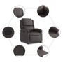Dark brown genuine leather recliner. by , Armchairs - Ref: Foro24-371790, Price: 329,70 €, Discount: %