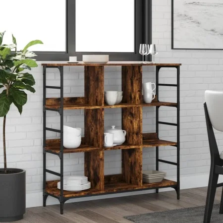 Sideboard aus geräuchertem braunem Holzwerkstoff 102x32x103,5 cm von , Sideboards - Ref: Foro24-837729, Preis: 74,26 €, Rabat...