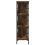 Smoked brown engineered wood sideboard 102x32x103.5 cm by , Sideboards - Ref: Foro24-837729, Price: 75,18 €, Discount: %