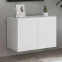Wall-mounted TV stand in white, 60x30x41 cm by , TV Furniture - Ref: Foro24-836938, Price: 37,89 €, Discount: %