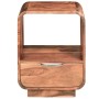 Mesitas de noche cajón 2 uds madera maciza sheesham 40x30x50 cm de vidaXL, Mesitas de noche - Ref: Foro24-243953, Precio: 252...