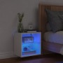 Wandmontierter Nachttisch mit weißen LED-Leuchten von , TV-Möbel - Ref: Foro24-837064, Preis: 30,77 €, Rabatt: %