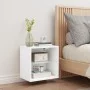 Wall-mounted bedside table with white LED lights by , TV Furniture - Ref: Foro24-837064, Price: 31,46 €, Discount: %