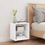 Wandmontierter Nachttisch mit weißen LED-Leuchten von , TV-Möbel - Ref: Foro24-837064, Preis: 30,77 €, Rabatt: %