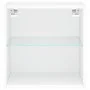 Wall-mounted bedside table with white LED lights by , TV Furniture - Ref: Foro24-837064, Price: 31,46 €, Discount: %