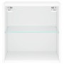 Wandmontierter Nachttisch mit weißen LED-Leuchten von , TV-Möbel - Ref: Foro24-837064, Preis: 30,77 €, Rabatt: %