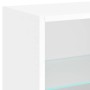 Wandmontierter Nachttisch mit weißen LED-Leuchten von , TV-Möbel - Ref: Foro24-837064, Preis: 30,77 €, Rabatt: %