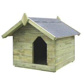 Garden dog house open roof impregnated pine wood by vidaXL, Dog kennels - Ref: Foro24-45149, Price: 108,61 €, Discount: %