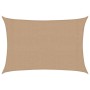 Toldo de vela HDPE gris taupe 160 g/m² 3x4,5 m