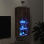 TV-Ständer mit LED-Leuchten Räuchereiche 40,5x30x90 cm von , TV-Möbel - Ref: Foro24-837051, Preis: 50,93 €, Rabatt: %
